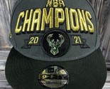 New Era 9FIFTY Milwaukee Bucks 2021 NBA Champions Snapback Trucker Hat - $14.50