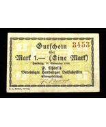 1918 Notgeld Denaro Errore Nota Da Harburg, Germania // Errore Retro Inv... - $104.92