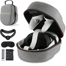 COOWPS Hard Carrying Case Compatible with Meta/Oculus Quest 2 Accessories, - £28.77 GBP