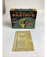 The Riddle Of The Pacific Jig-Saw Puzzle W/ Large Scale War Map - 1944 - $19.79