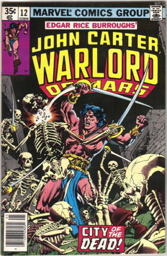 Primary image for John Carter Warlord of Mars Comic Book #12 Marvel Comics 1978 FINE-
