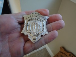 Massachusetts registry of motor vehicles supervisor inspector police badge bx 12 - £177.22 GBP