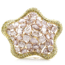 Real 7.50ct Natural Fancy Pink Diamonds Engagement Ring 18K Solid Gold 14G - $16,736.74