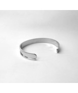 Greek-inspired Stainless Steel Cuff Bracelet for Women, Minimalist Silve... - £14.90 GBP