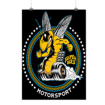 Super Bee Car Sport Motor Wasp Matte/Glossy Poster A0 A1 A2 A3 A4 | Wellcoda - $7.99+