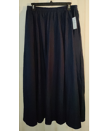NWT WOMANS Soojun NAVY BLUE LONG FULL SWEEP PULL ON SKIRT W/ POCKETS  SI... - $751.49 MXN
