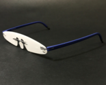Silhouette Eyeglasses Frames 5379 60 6063 Royal Blue Rimless 140 Chassis - $186.70