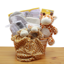 Jungle Safari New Baby Gift Basket - Yellow | Baby Bath Set | New Baby Gift Bask - £70.58 GBP
