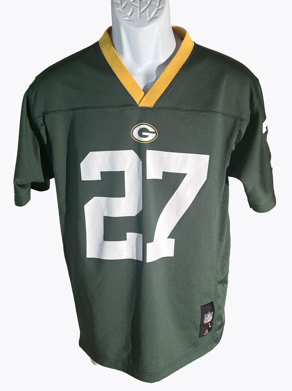 NFL GREEN BAY PACKERS SHORT SLEEVE PULL-OVER EDDIE LACY YOUTH JERSEY LARGE - $15.83