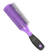 Vega Flat Brush, Color May Vary from Pink and Purple - R1-FB (Pack of 1) - £10.33 GBP