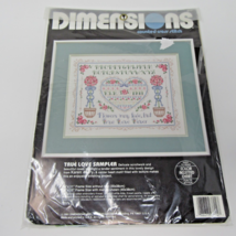 Dimensions Counted Cross Stitch Kit True Love Sampler #3714 NEW - $12.86