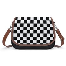 Mondxflaur Checkerboard Messenger Bag for Women PU Leather Crossbody Bag... - $26.99