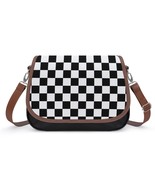 Mondxflaur Checkerboard Messenger Bag for Women PU Leather Crossbody Bag... - £21.92 GBP