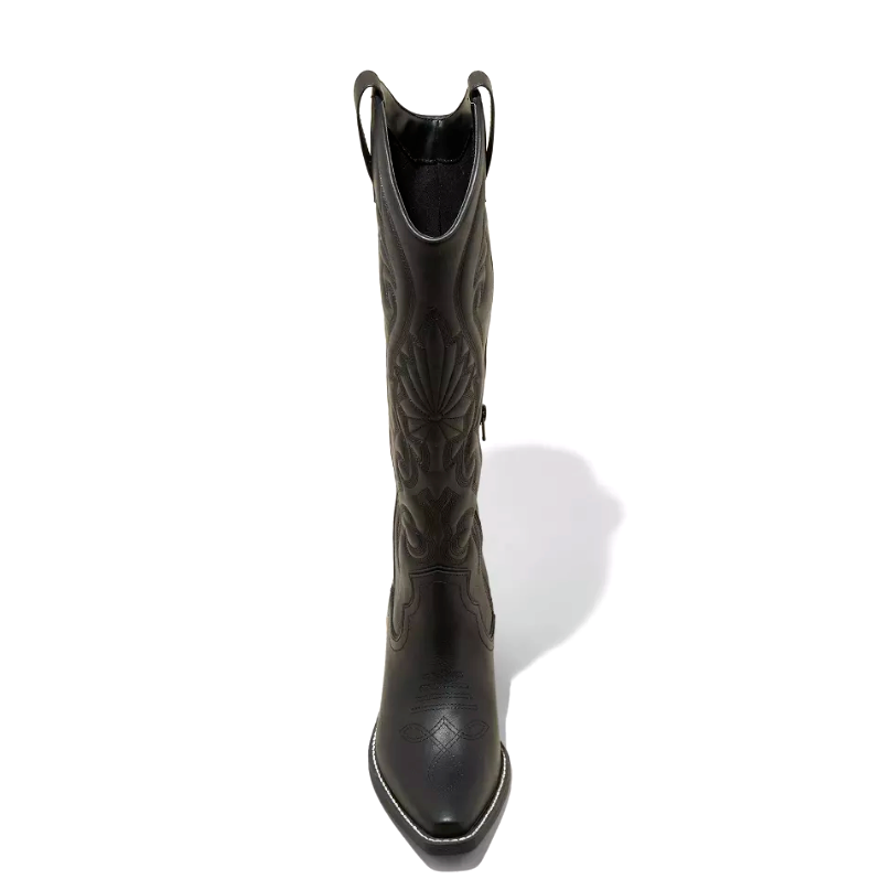 Wild Fable Damen Kenzi Jet Schwarz Westernstiefel Mit Memory Foam Innensohle Nwt Item image 3