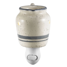 Red Shed Ceramic Pot Plug Wax Warmer Stoneware Pitcher Glazed - $9.00
