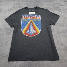 Fifth Sun Shirt Men M Gray Nasa Space Shuttle Short Sleeve Crew Neck Tee - £15.64 GBP