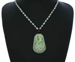 2.2&quot; China Certified Grade A Nature Hisui Jadeite Jade Happy Double Magpie and P - £66.23 GBP