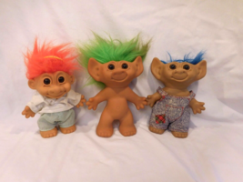 Russ &amp; Uneeda Collectible TROLL Dolls Lot Of 3 - £10.26 GBP