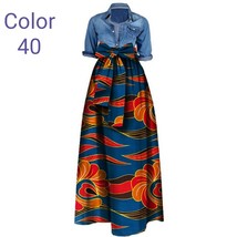African Women wax printing Cotton Long Skirt Women Clothing Women Dress - $51.20