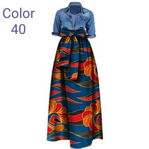 African Women wax printing Cotton Long Skirt Women Clothing Women Dress - £40.57 GBP