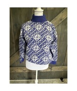 VTG Sweater Womens Large Village Green USA Snowflakes Winter Grandma Fai... - €29,69 EUR