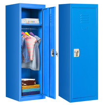 Honeyjoy Kids 48&quot; Metal Storage Locker 2-Tier Safe Storage Cabinet W/Loc... - £126.49 GBP