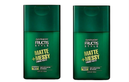 2x Garnier Fructis Style Matte &amp; Messy Liquid Hair Putty Medium Hold 4.2 Oz NEW - £9.28 GBP