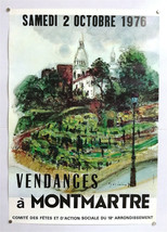 Grape harvest - Montmartre - Original Poster – Very Rare - Poster - 1976 - £134.82 GBP
