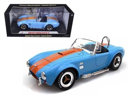 1965 Shelby Cobra 427 S/C Blue With Orange Stripes 1/18 Diecast Model Car by Sh - $98.94