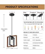 Industrial Pendant Light for Farmhouse Entryway Adjustable Height - $37.24