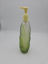 Vintage 1978 Avon Glass Garden Harvest Corn Cob Soap Lotion Dispenser and Pump - £14.68 GBP