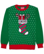 Hybrid Mens Bottle Holder Applique Pullover Sweater - $11.00
