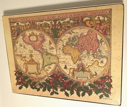 Set of 4 Fallani &amp; Cohn Orbis Terraum Duobis World Map Classic Cork Place Mats - $45.09