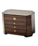 Walnut Wood Locking Jewelry Box - £303.74 GBP