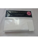 Ralph Lauren Penthouse Dover King Flat Sheet Deco White Silver - $134.51 CAD