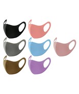 Solid Color Face Masks Set Lightweight Washable Reusable Breathable Stre... - $10.39