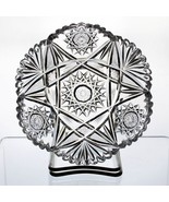 American Brilliant Monroe Norma Cut Nappy Bowl, Antique ABP Glass c1902 6 1/8" - $30.00