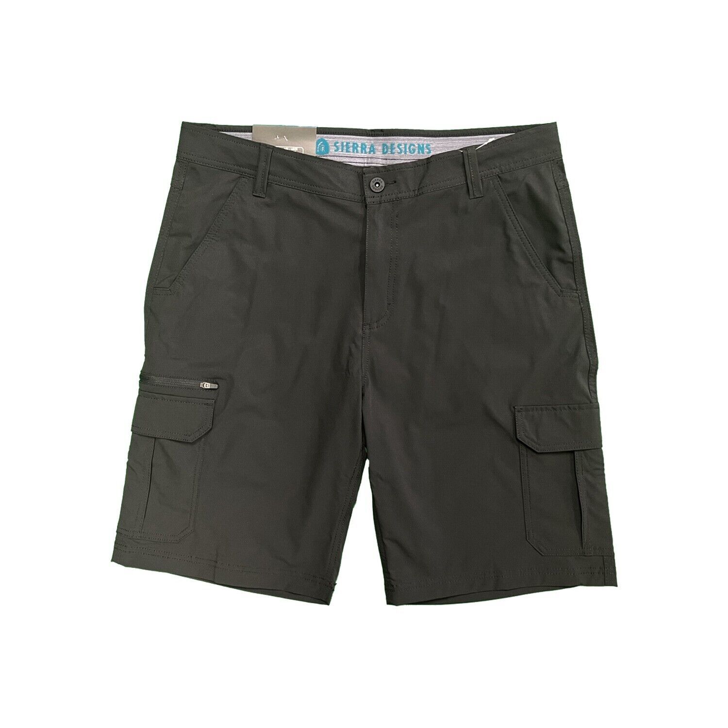 Sierra Designs Men's Black Short Ripstop Stretch Cargo Pockets (S01)