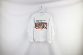 Vintage 90s Womens Small Distressed Rosie O&#39;Gradys Emporium Sweatshirt White - £33.26 GBP