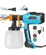 1400ml Large Container Electric Spray Gun with Cleaning &amp; Blowing Functi... - £43.42 GBP