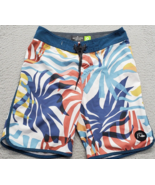 Quiksilver Board Shorts Boys Sz 24X18 Multi High Lines 4 Way Stretch Dra... - £12.19 GBP