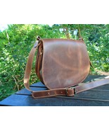 Handmade Greek Leather Bag Full Flap - £104.66 GBP