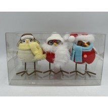 2023 Target Christmas 3pc Featherly Friends Fabric Bird Figurine Wondershop READ - £14.38 GBP