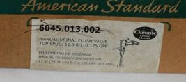 American Standard 6045 013 002 Manual Urinal Flush Valve Top Spud image 5