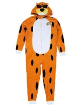 Cheetos Mens Chester Cheetah PAJAMAS Fleece Costume Union Suit Hooded  Z... - £24.88 GBP