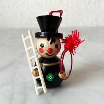 Vintage Steinbach Chimney Sweep Wooden Christmas Ornament Made in German... - $23.70
