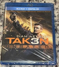 TAKEN 3 UNRATED Blu-ray + Digital HD Copy 2015 Liam Neeson New Sealed - $110.53 MXN