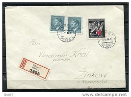 Bohemia &amp; Moravia/Czechoslovakia 1943 Cover Registered (MiF) - £7.12 GBP