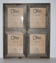 Rustic Barn Wood Window Frame (Holds 4-8x10 Pictures) - £51.94 GBP