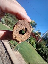  Unknown Mineral Stone Crystal Specimen with hole in center 55 Grams  - $19.60